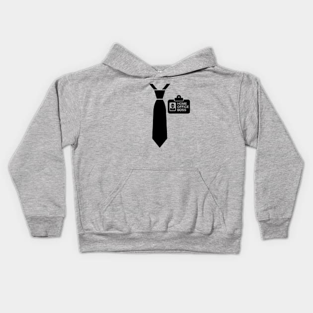 HOME OFFICE BOSS quarantine like a boss corona Kids Hoodie by LaundryFactory